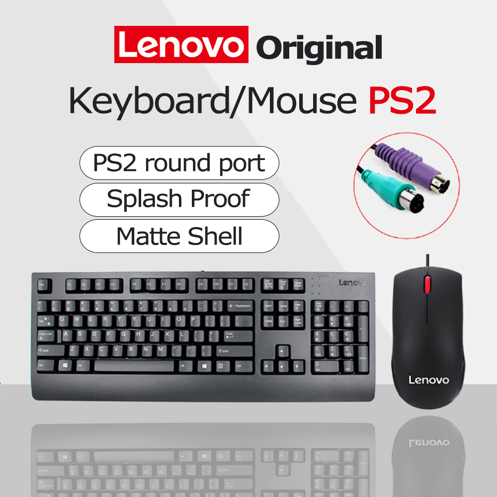 Laptop Accessories Combo - Lenovo keyboard Mouse PS/2 Round Port