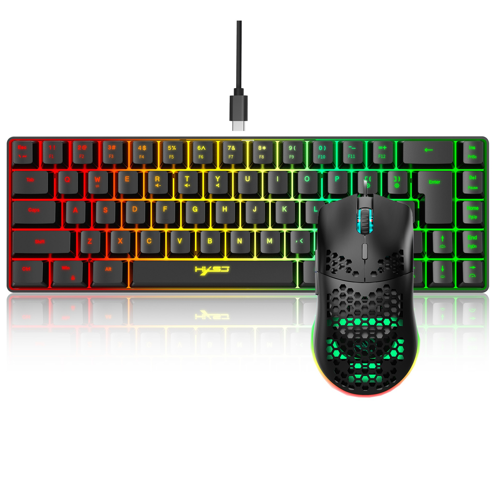 Keyboard and mouse 68key wired - Laptop Accessories Combo avaliação e preço