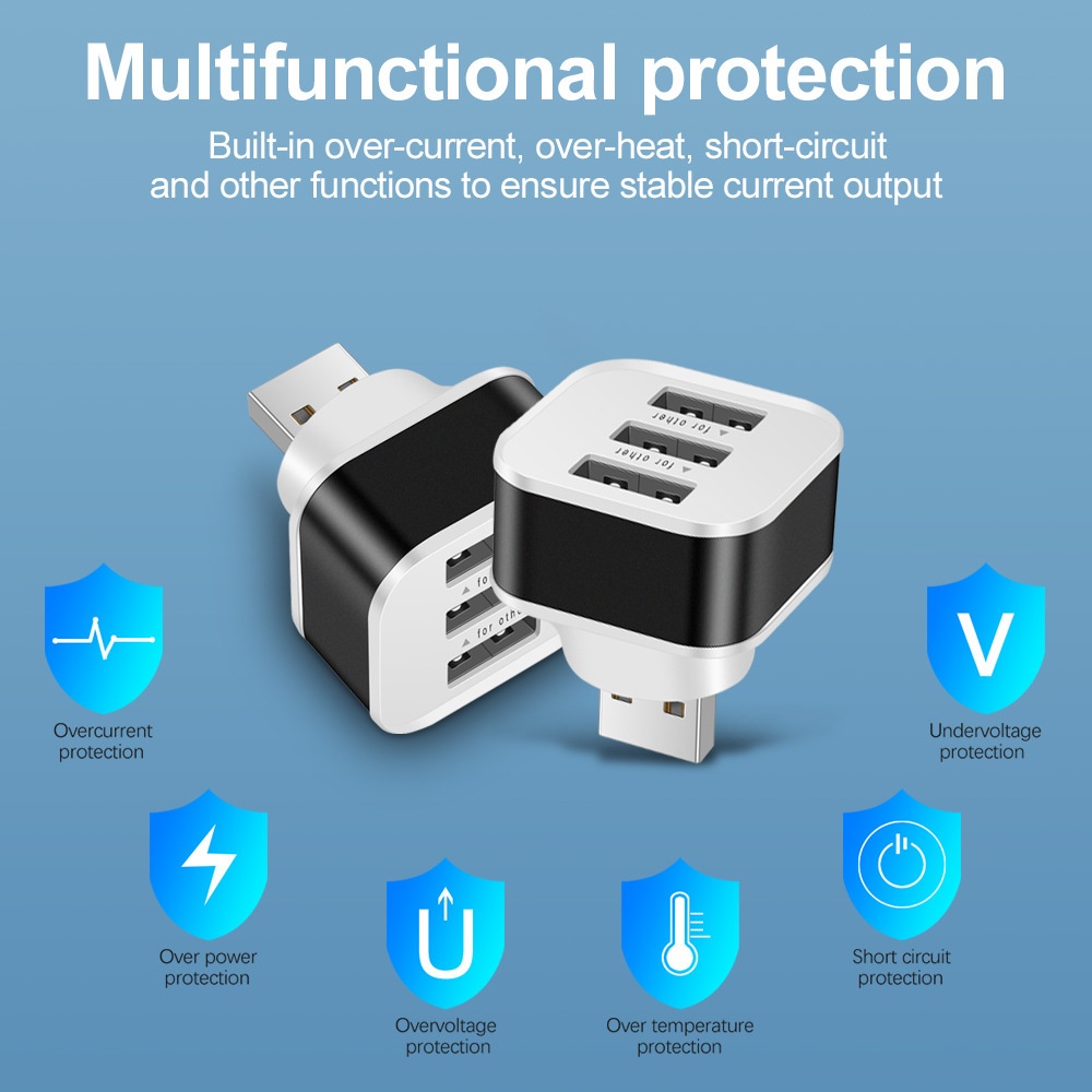 3 Port USB Slots Adaptor USB 3 - Laptop Accessories Usb avaliação e preço