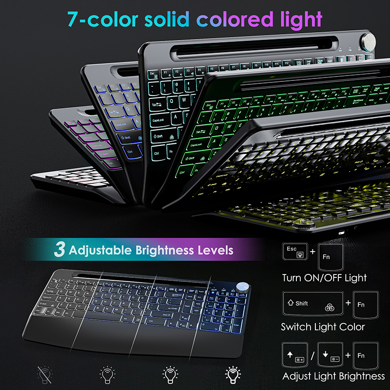 2.4G&Type-C Wireless Keyboard  - Laptop Accessories Combo avaliação e preço