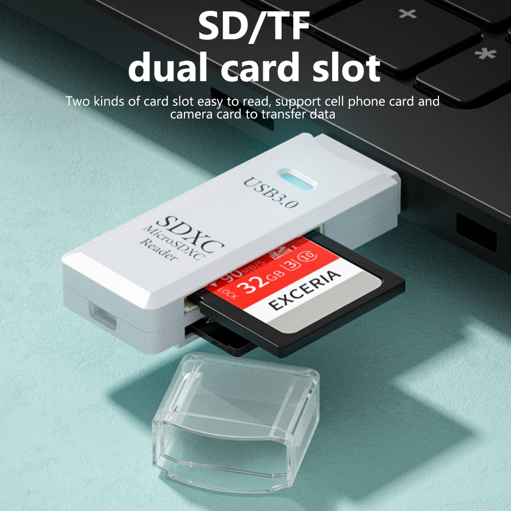 2 In 1 USB 3.0 Card Reader Por - Laptop Accessories Usb avaliação e preço