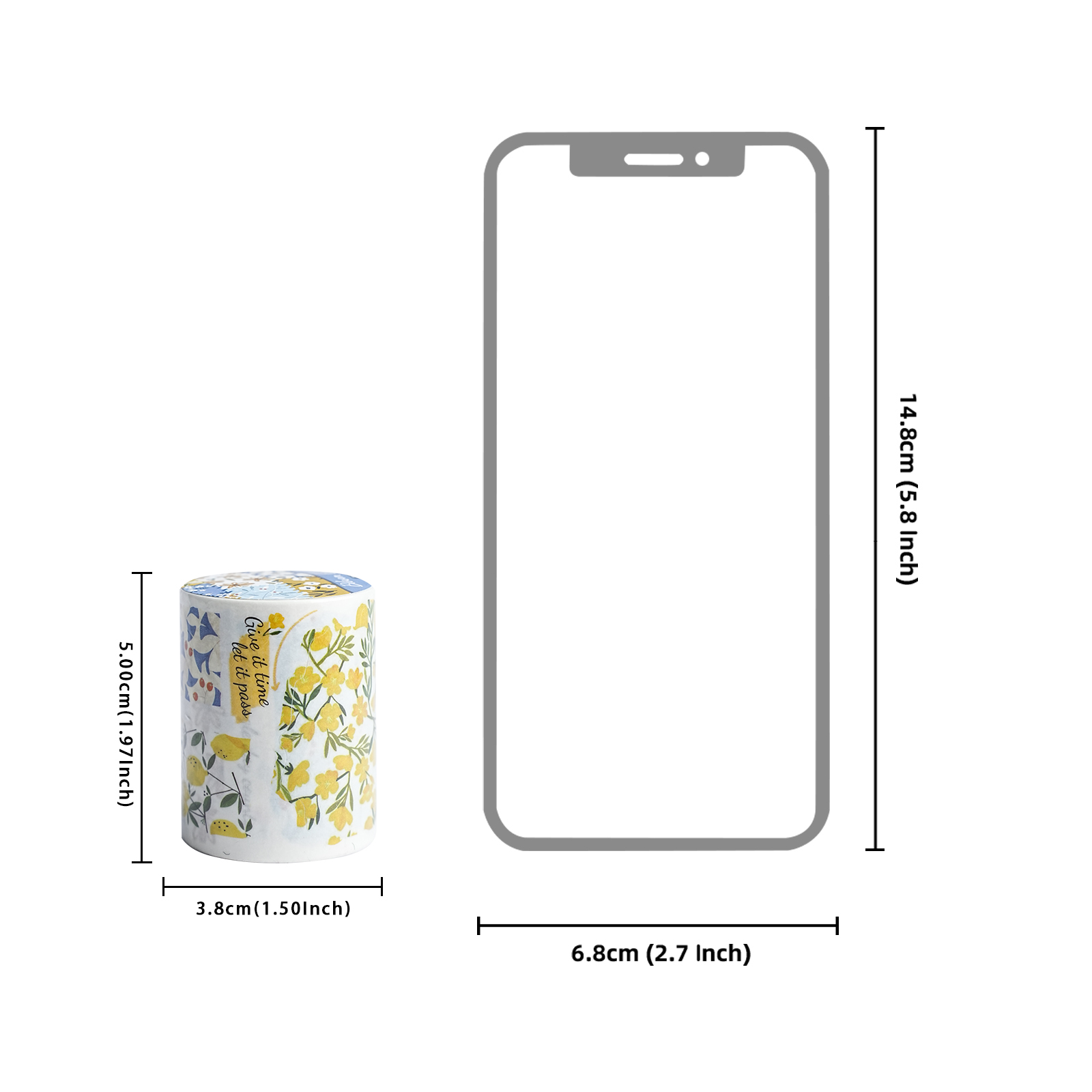 Etori Life Floral Theme Washi  - Yellow Laptop Accessories avaliação e preço