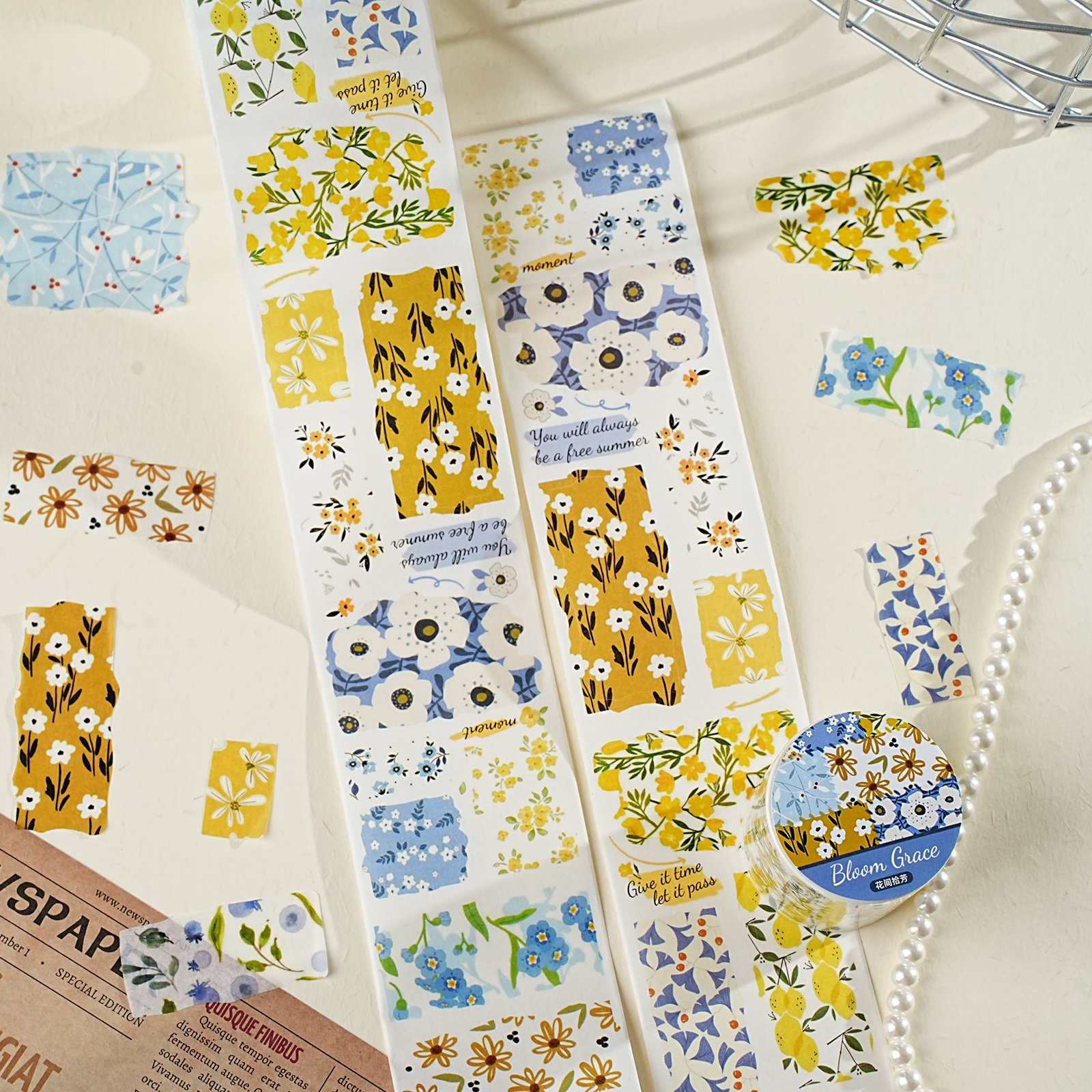 Etori Life Floral Theme Washi  - Yellow Laptop Accessories avaliação e preço
