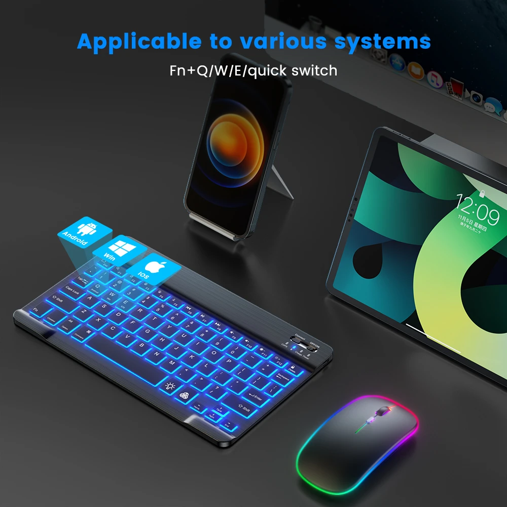 READ YYEAH RGB Backlit Bluetoo - Laptop Accessories Combo avaliação e preço