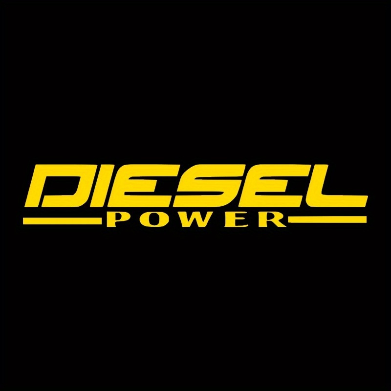 2D Flat Diesel Power Decal Bla - Yellow Laptop Accessories avaliação e preço