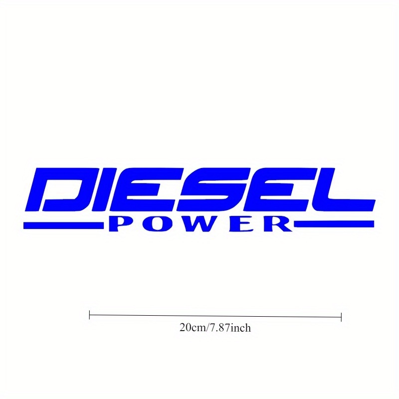 2D Flat Diesel Power Decal Bla - Yellow Laptop Accessories avaliação e preço