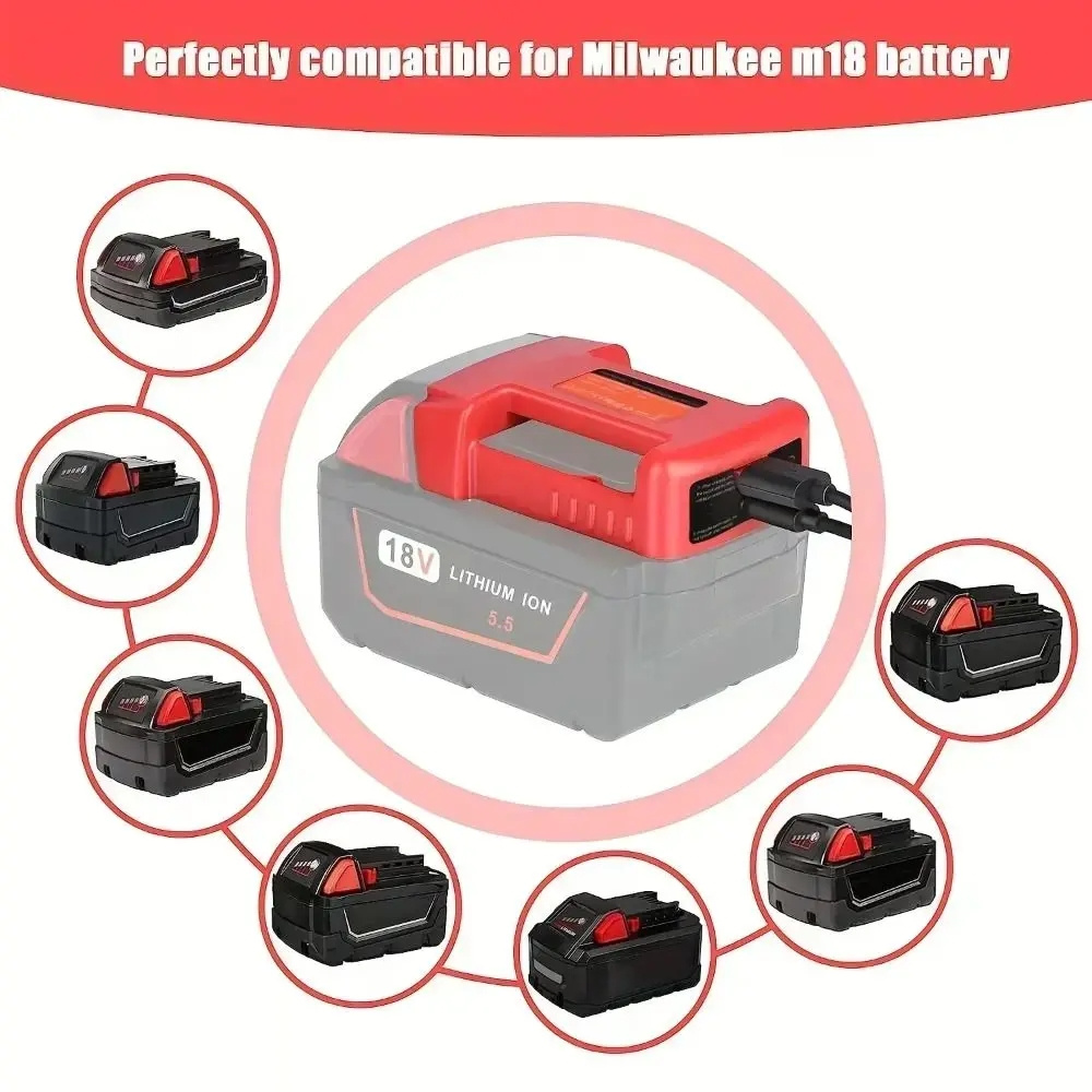 For DeWalt 20V For Milwaukee 1 - Laptop Accessories Usb avaliação e preço