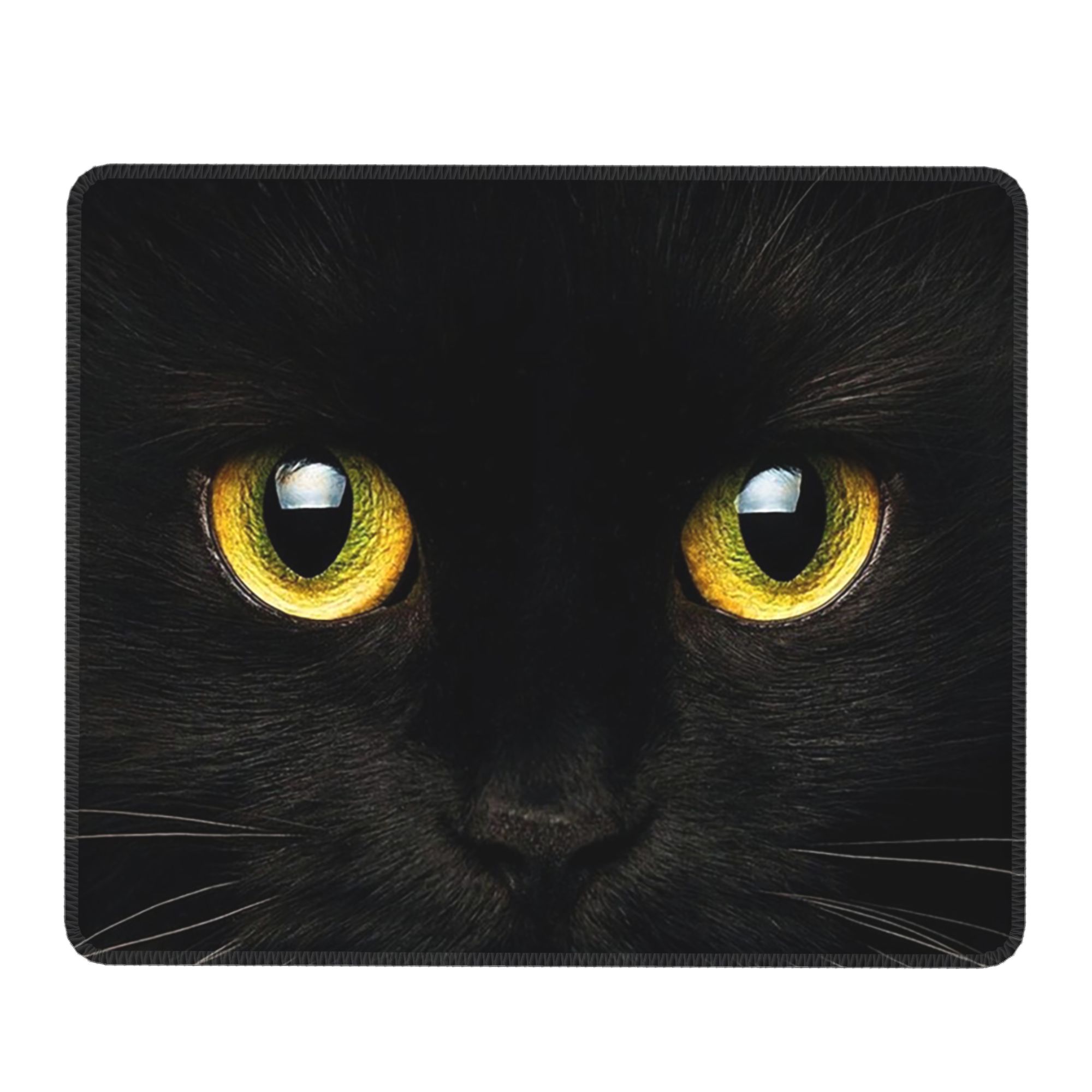 Black Cat Face And Yellow Eyes - Yellow Laptop Accessories avaliação e preço