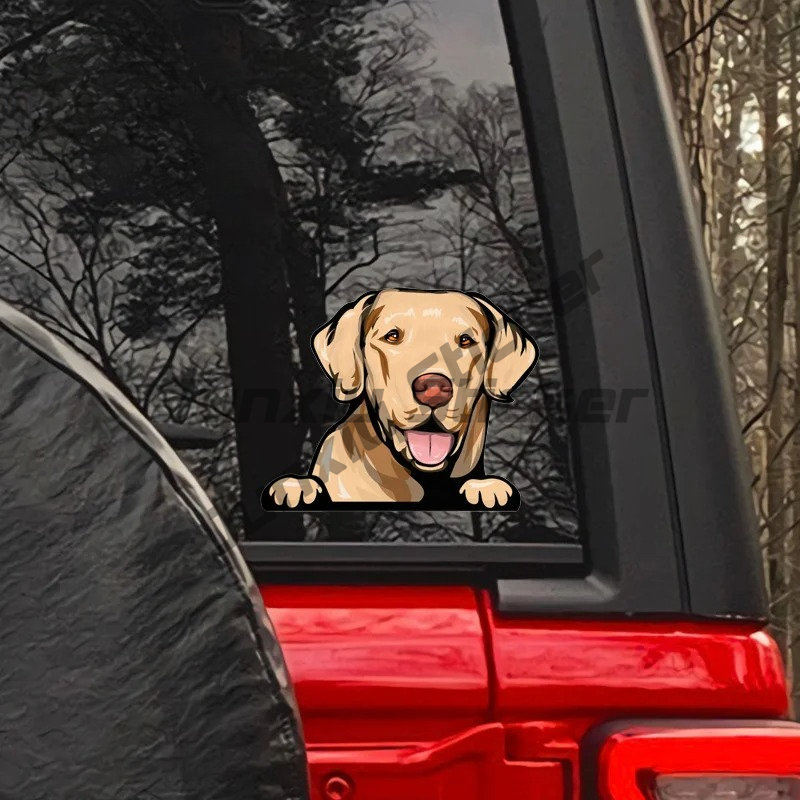 Labrador Retriever Peeker Car  - Yellow Laptop Accessories avaliação e preço
