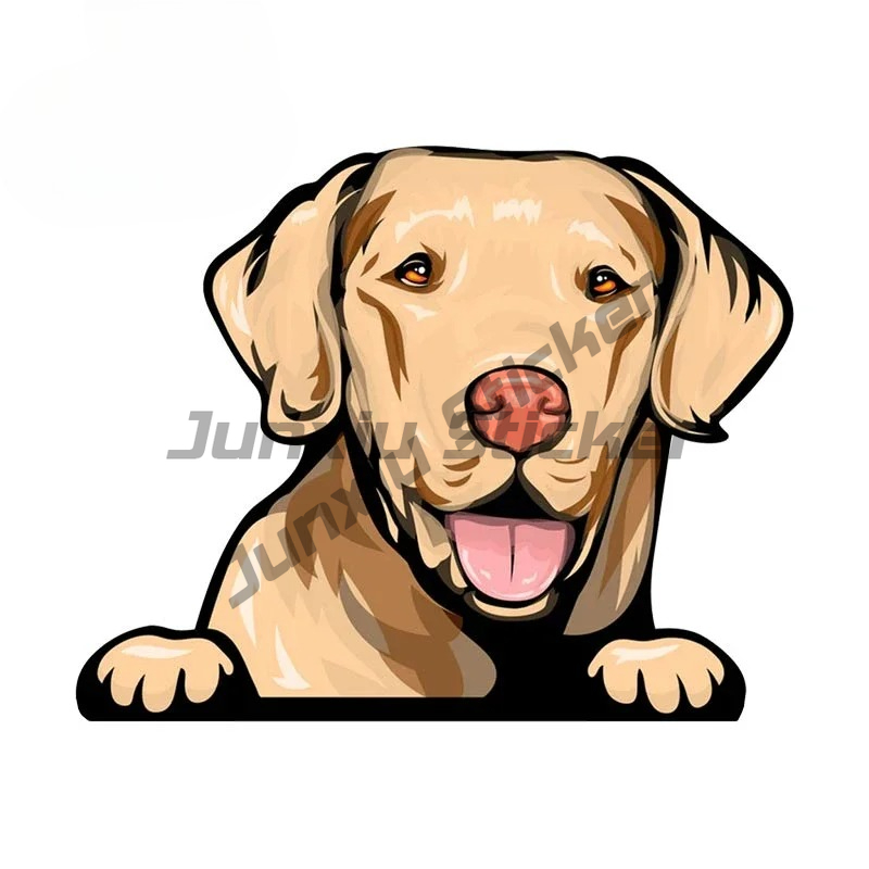 Labrador Retriever Peeker Car  - Yellow Laptop Accessories avaliação e preço
