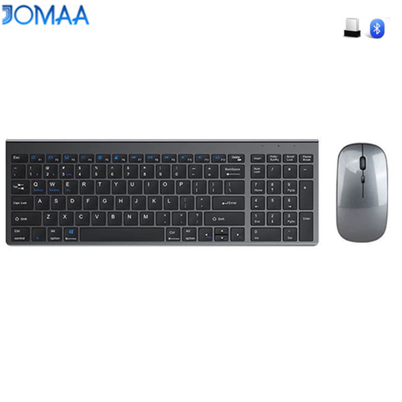 JOMAA Bluetooth&2.4G USB Keybo - Laptop Accessories Combo avaliação e preço
