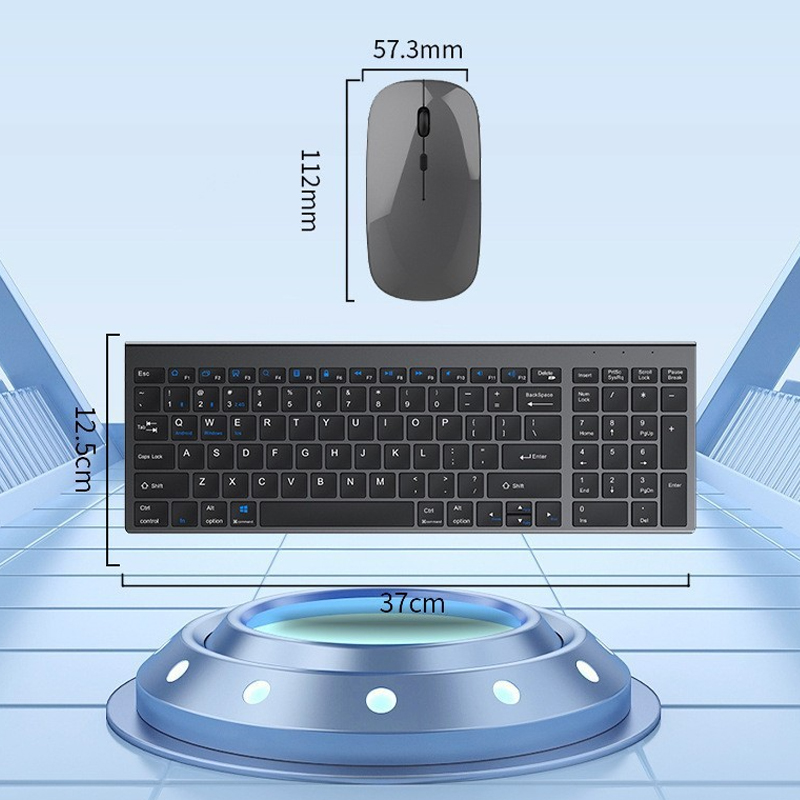 JOMAA Bluetooth&2.4G USB Keybo - Laptop Accessories Combo avaliação e preço