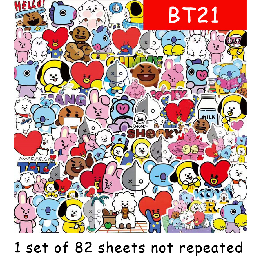 BT21 stickers, celebrity perip - Laptop Accessories Case avaliação e preço
