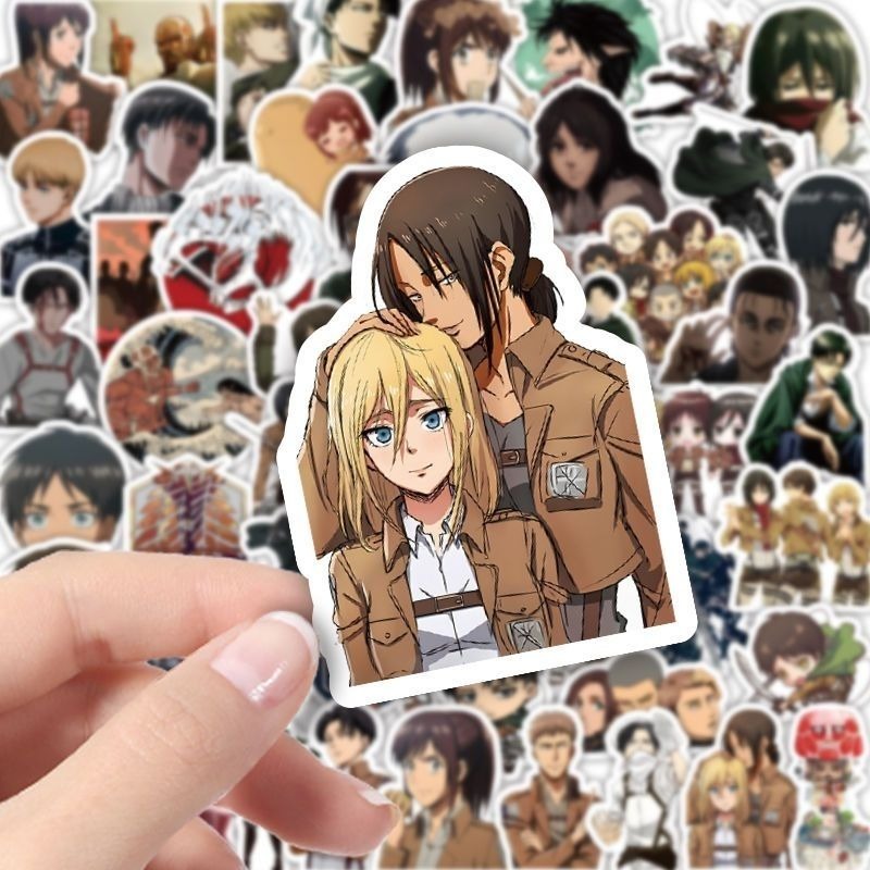 60Pcs Attack on Titan Anime St - Laptop Accessories Case avaliação e preço