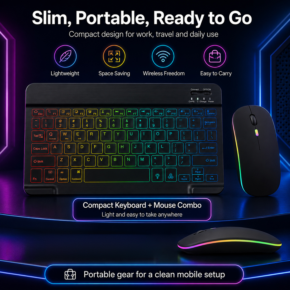 New Ultra Slim Portable 7 Colo - Laptop Accessories Combo avaliação e preço