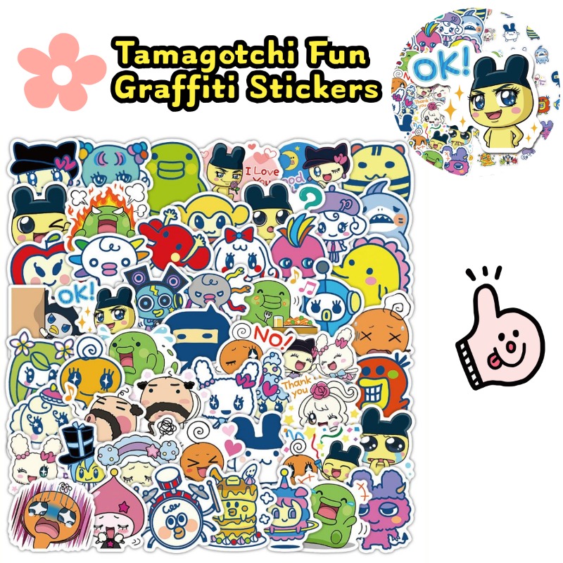 Japanese Tamagotchi Stickers E - Laptop Accessories Case avaliação e preço