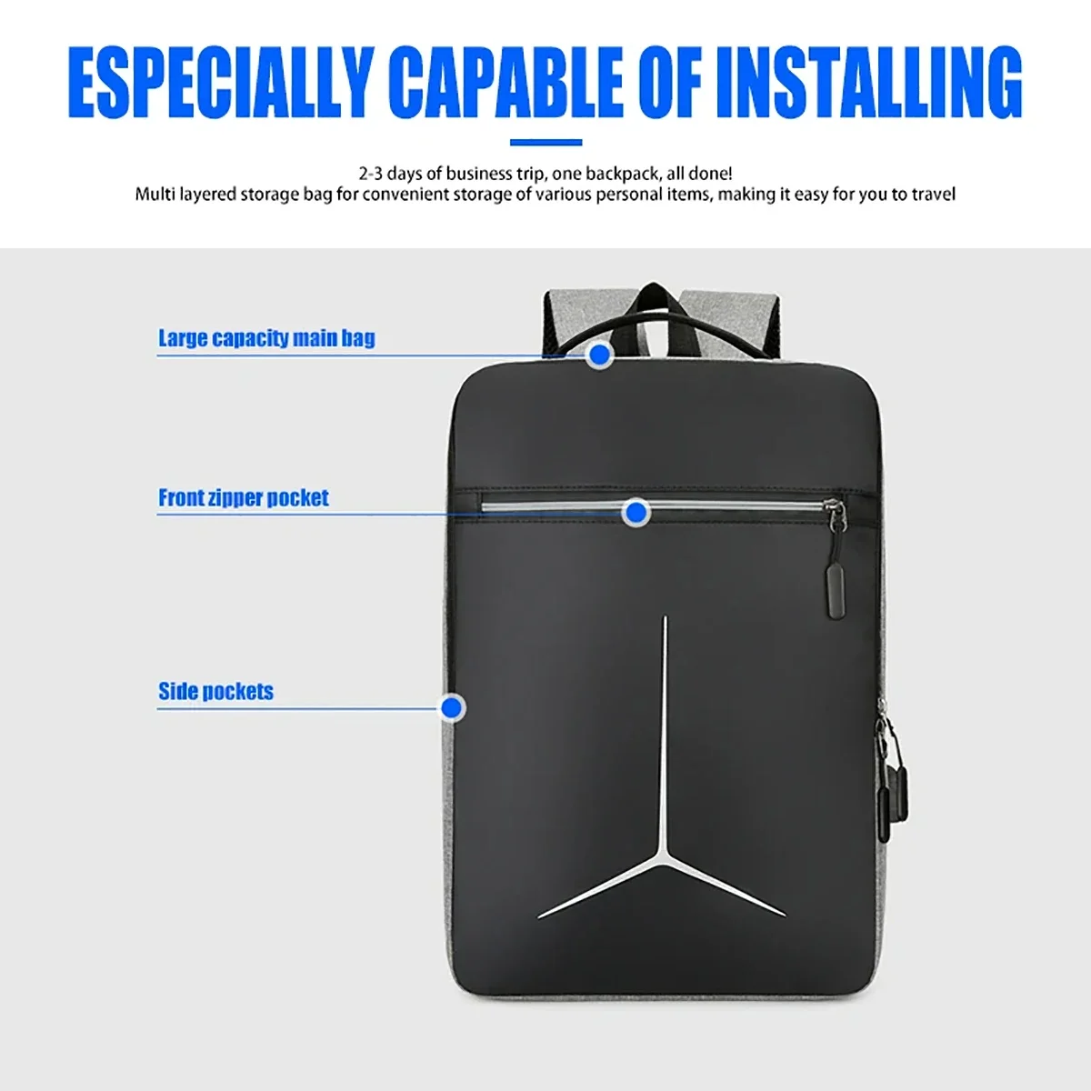 New Anti-theft USB Waterproof  - Laptop Accessories Case avaliação e preço