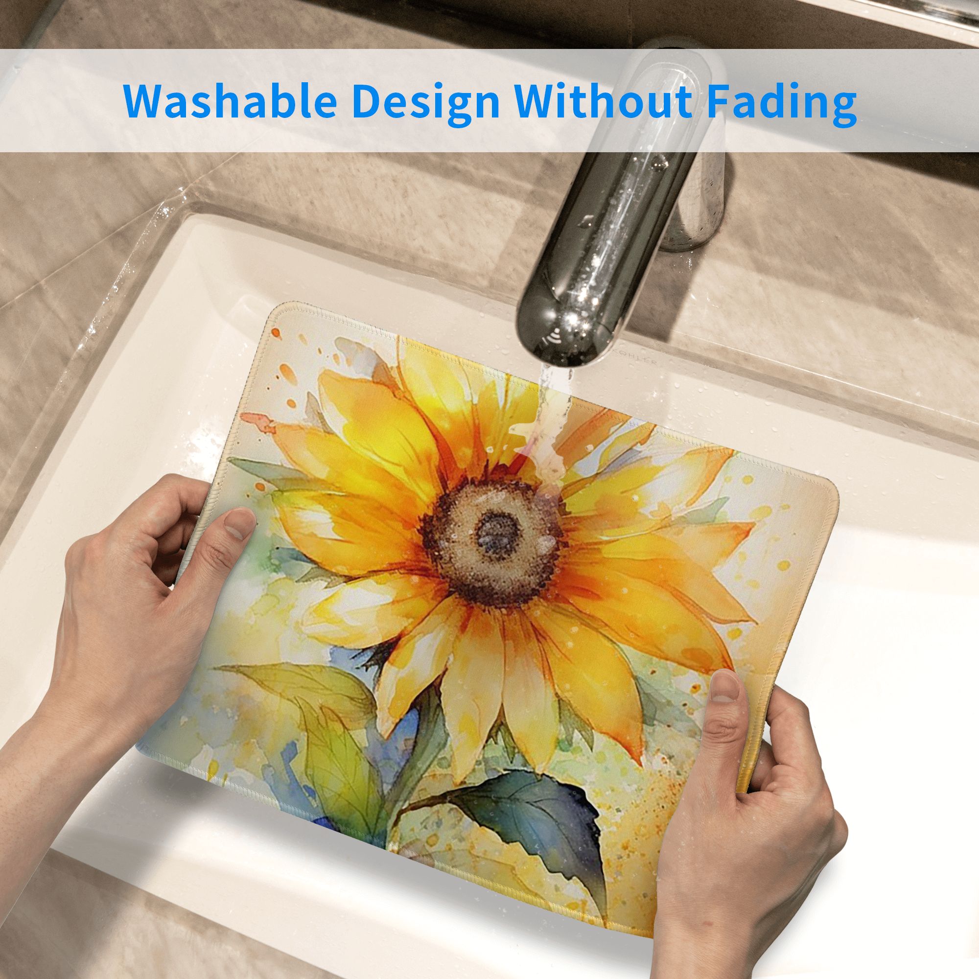 Watercolor Sunflower Vibrant Y - Yellow Laptop Accessories avaliação e preço