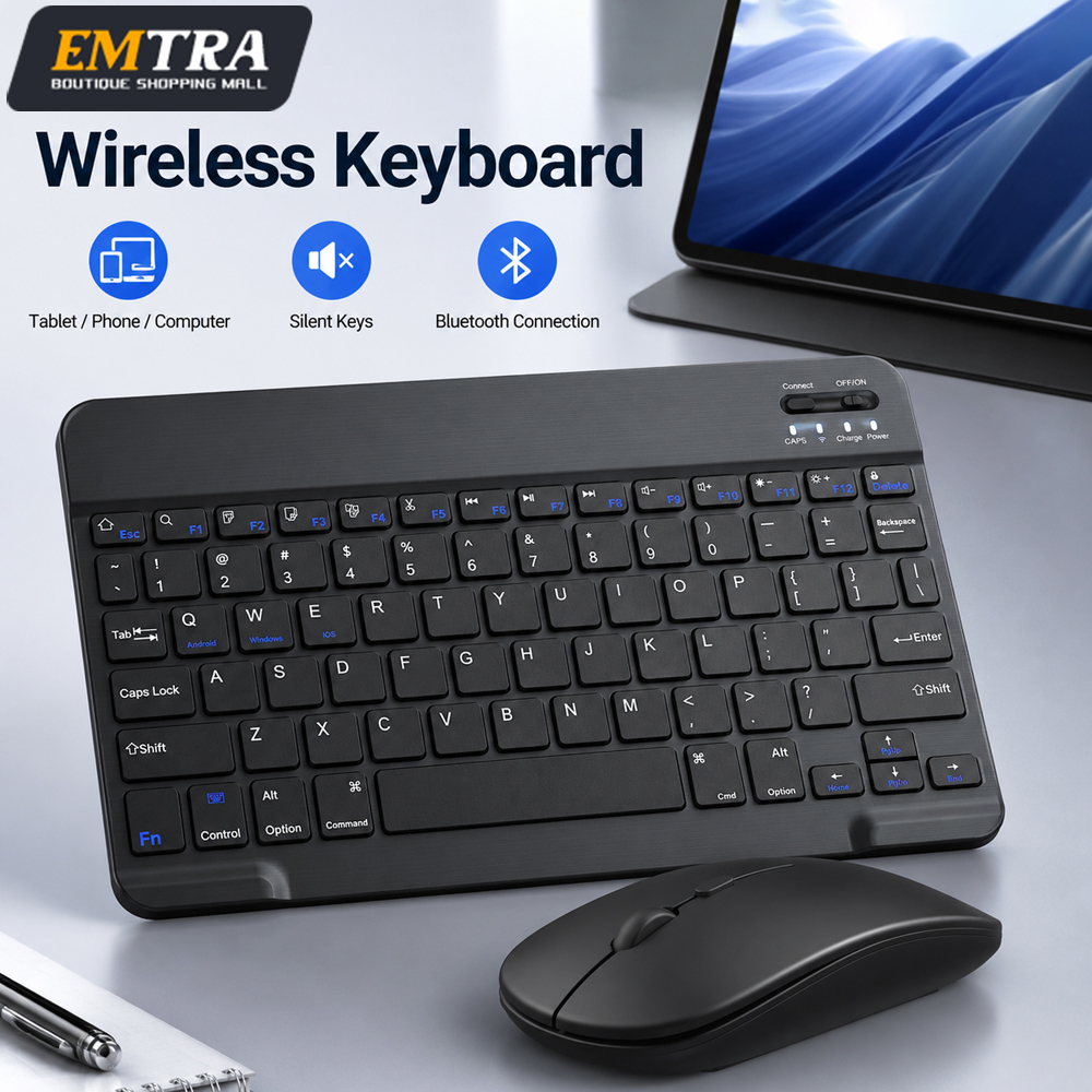 Bluetooth Wireless Keyboard Fo - Laptop Accessories Combo avaliação e preço