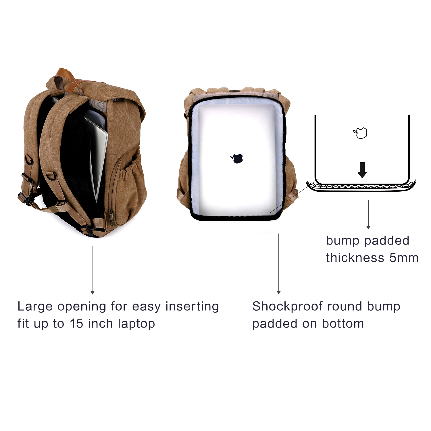 BAGSMART Camera Bag DSLR Photo - Laptop Accessories Case avaliação e preço
